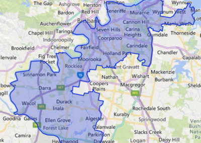 QLD Southern Brisbane map