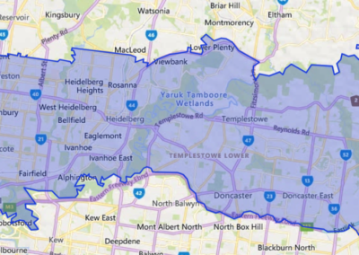 VIC Eastern Zone 1 map