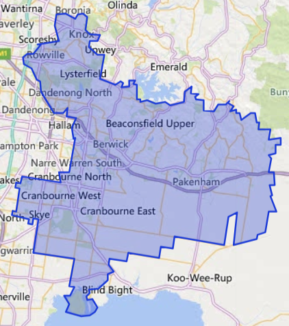 VIC North Eastern Melbourne Zone 2 Map