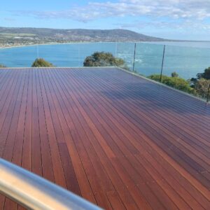 Deck colour with a seaview