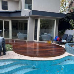 deck colour around pool area